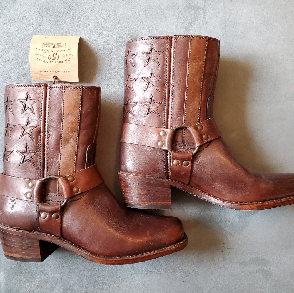 Frye Harness Americana 150th Anniversary Boots